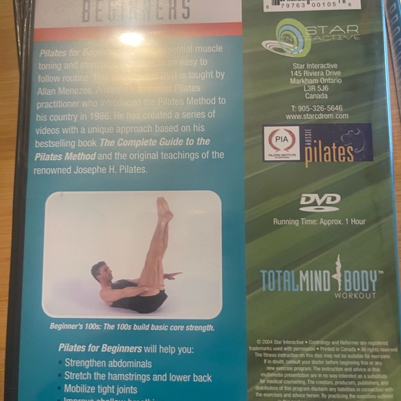 Total Mind Body Set of 4 Pilates DVD Principles Beginner Intermediate Advanced - Picture 8 of 9